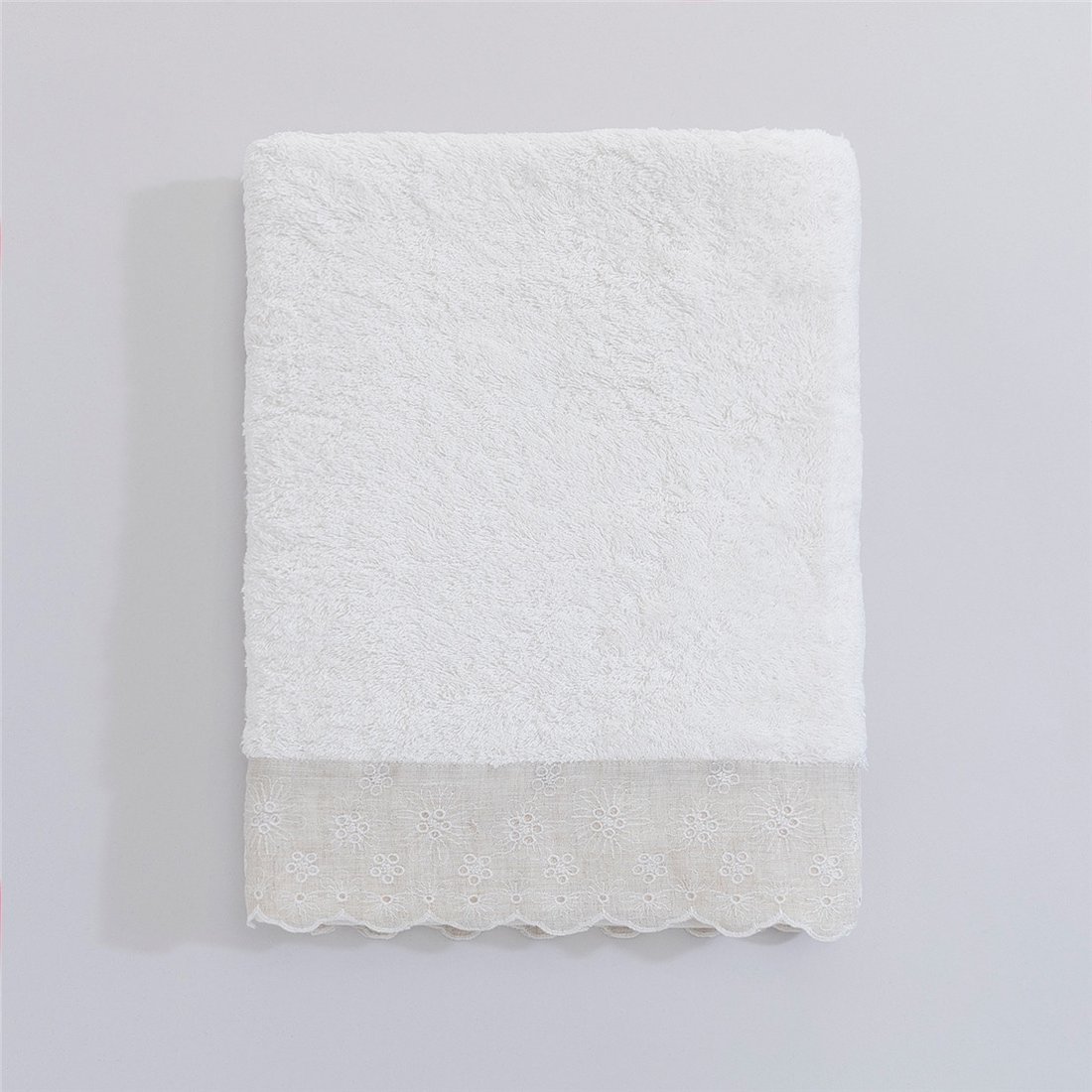 Мягкое банное полотенце Delma 85*150 с кружевом