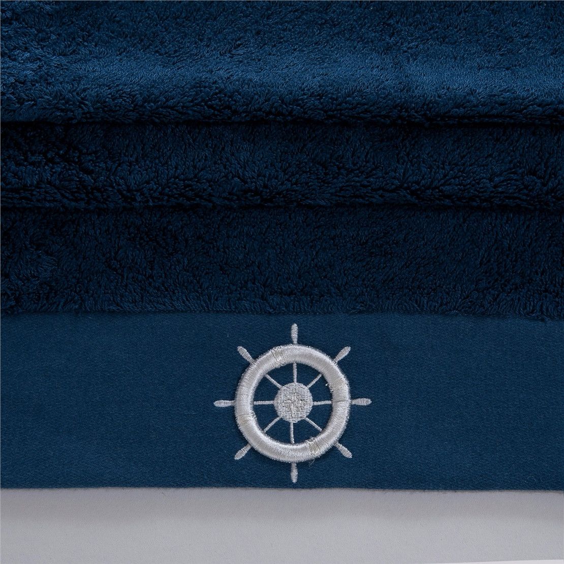 Халат махровый унисекс VITOR, размер XL, тёмно-синий