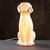 Настільна порцелянова лампа-нічник "Собака", ручна робота, з регулюванням кольору освітлення 16 кольорів!