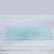 Дуже м'який килимок для ванної кімнати Malawi 70*130 блактиний фото 1